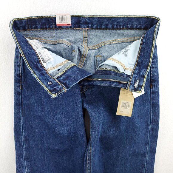 Levi's 505 Jeans Regular Straight Leg Denim 100% Cotton Men's 32x34 NWT - Picture 8 of 11